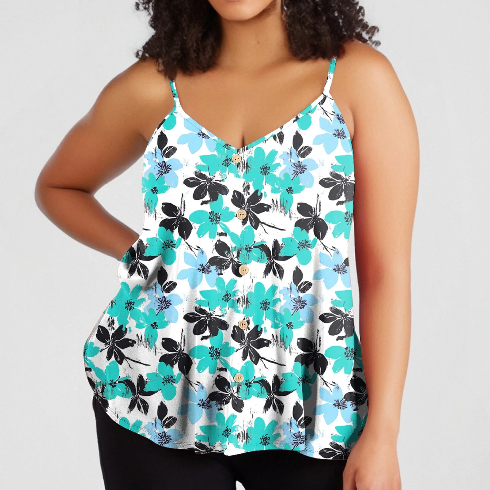 Summer Tops For Woman Casual Plus Size Vest With Adjustable Shoulder Straps V-Neck Sleeveless Camisole Soft Comfortable Tank Top
Summer Tops For Woman Casual Plus Size Vest With Adjustable Shoulder Straps V-Neck Sleeveless Camisole Soft Comfortable Tank Top