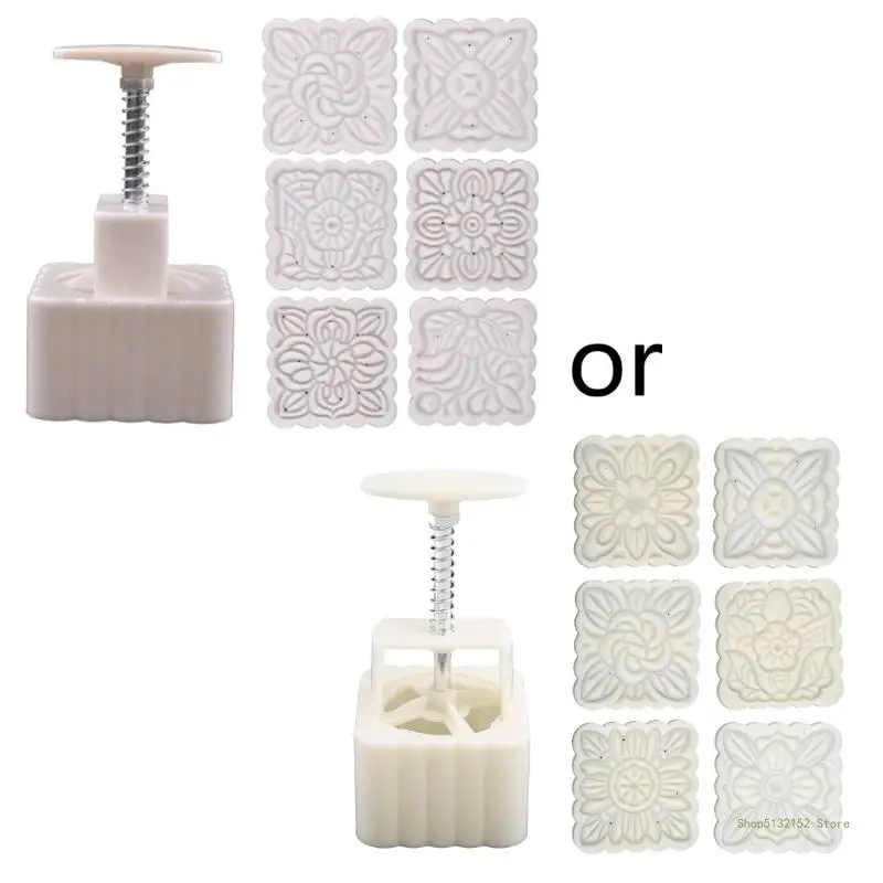 QX2E 250g Mooncake Mold with 6pcs Square Flower Stamps Hand Press Moon Cake Pastry Mould DIY Bakeware Mid-autumn Festival
QX2E 250g Mooncake Mold with 6pcs Square Flower Stamps Hand Press Moon Cake Pastry Mould DIY Bakeware Mid-autumn Festival