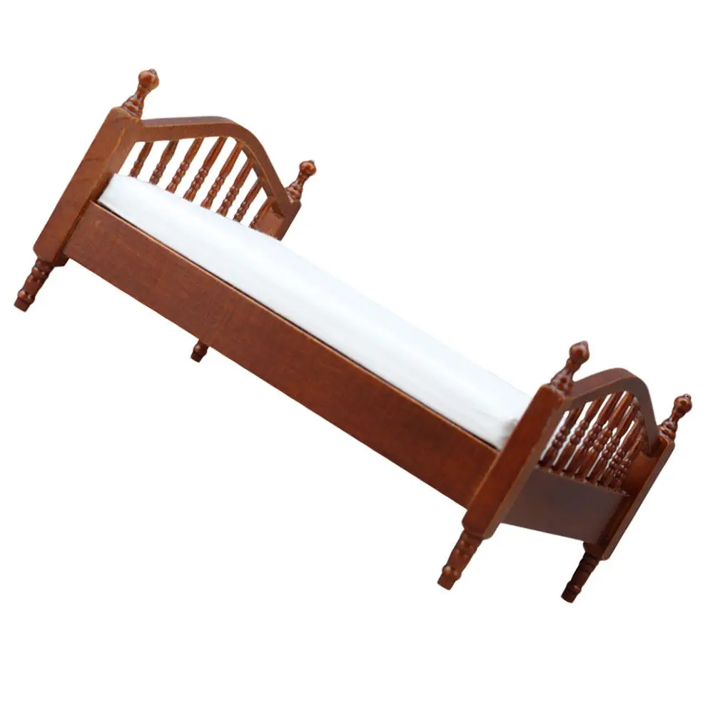 Miniature Double Bed Vintage Wooden Mini Bed with White Linen for Dollhouse Bedroom Furniture Accessories Retro Style
Miniature Double Bed Vintage Wooden Mini Bed with White Linen for Dollhouse Bedroom Furniture Accessories Retro Style