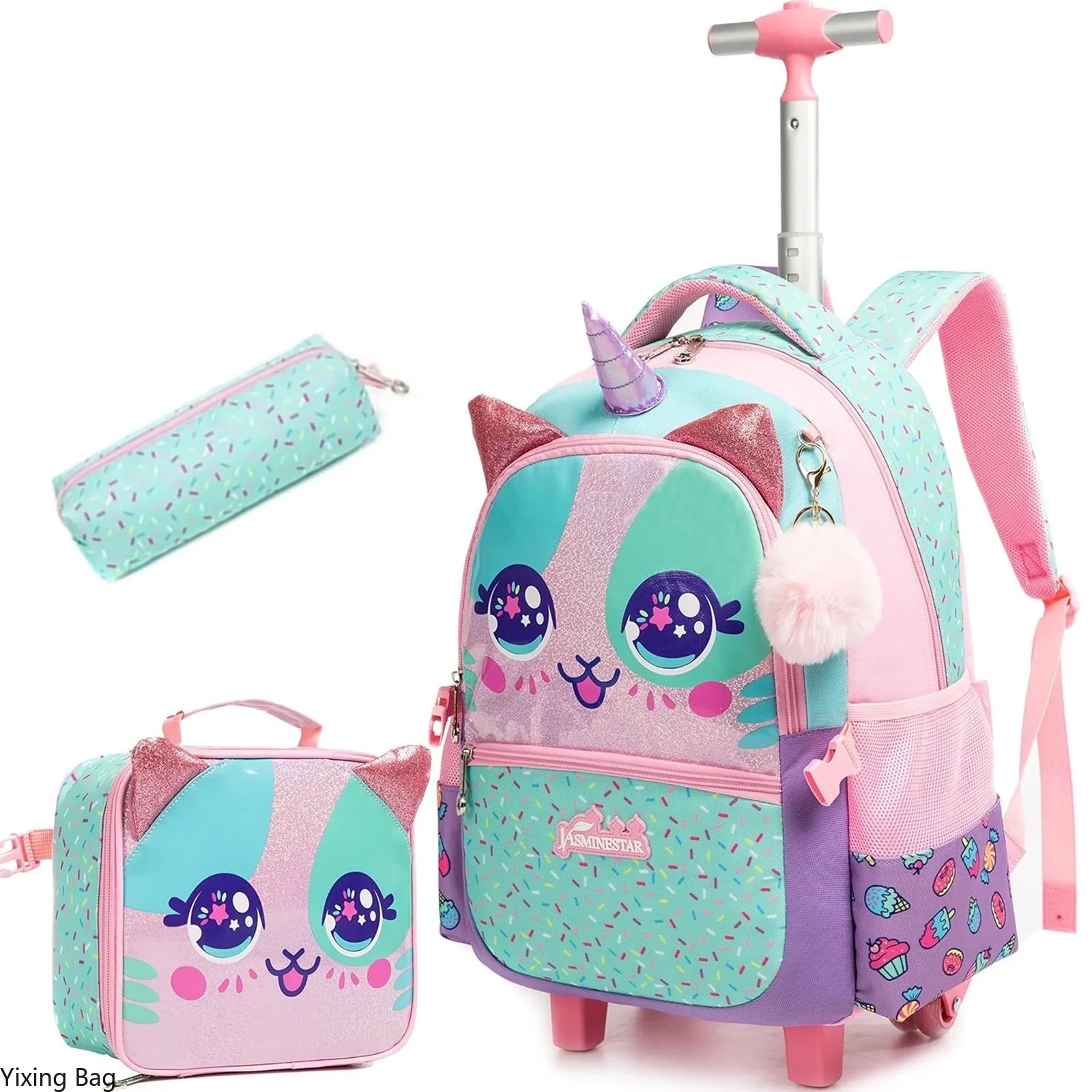 3PCS Rolling Backpack for Girls Kids Backpack with Wheels Backpack for Elementary Students Carry on Luggage Bookbag with Roller
3PCS Rolling Backpack for Girls Kids Backpack with Wheels Backpack for Elementary Students Carry on Luggage Bookbag with Roller