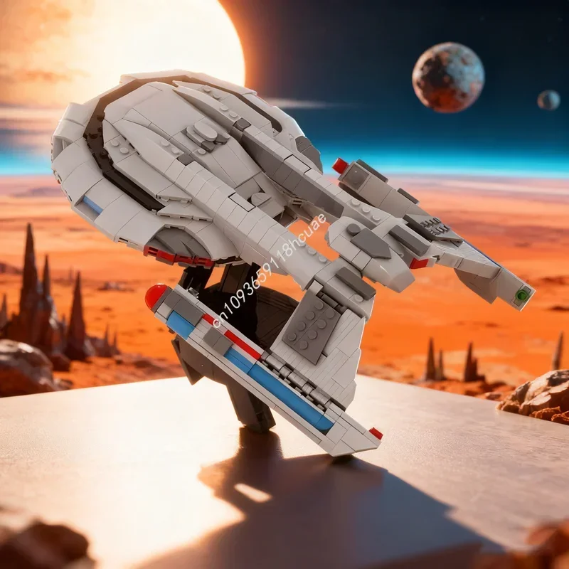 879pcs MOC USS Thunderchild NCC Akira Class Model Building Christmas Gifts Blocks Construction Toys DIY Creative Idea Brick
879pcs MOC USS Thunderchild NCC Akira Class Model Building Christmas Gifts Blocks Construction Toys DIY Creative Idea Brick