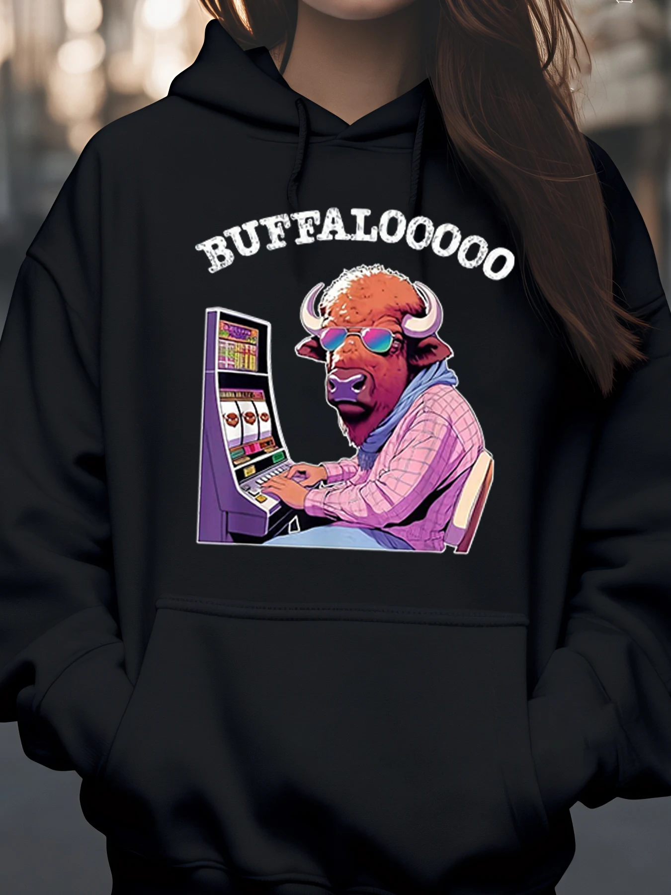 Buffaloooo Толстовка с принтом Bull Slot Machine, одежда для Хэллоуина, повседневная одежда унисекс
Buffaloooo Толстовка с принтом Bull Slot Machine, одежда для Хэллоуина, повседневная одежда унисекс