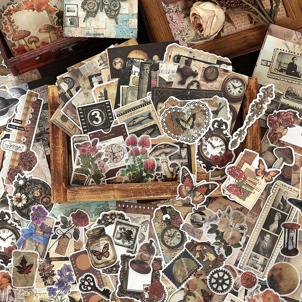 200PCS Time Collection Box Series Material Pack Retro Ins Valley Beauty Decorative Notebook Base Material Paper
200PCS Time Collection Box Series Material Pack Retro Ins Valley Beauty Decorative Notebook Base Material Paper