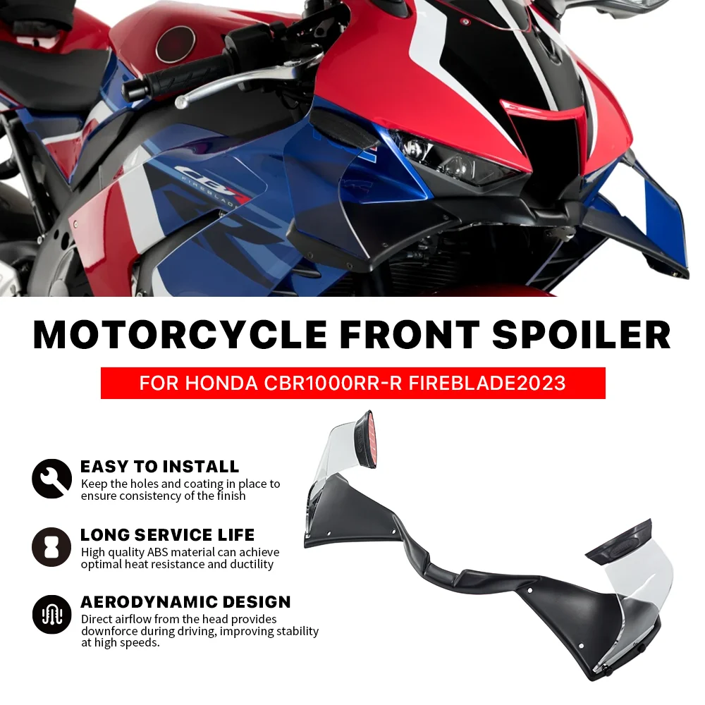 For HONDA CBR1000RR-R FIREBLADE 2020-2023 GP Motorcycle Front Fairing Decorative Wing Side Winglet Air Deflector Air Spoiler
For HONDA CBR1000RR-R FIREBLADE 2020-2023 GP Motorcycle Front Fairing Decorative Wing Side Winglet Air Deflector Air Spoiler