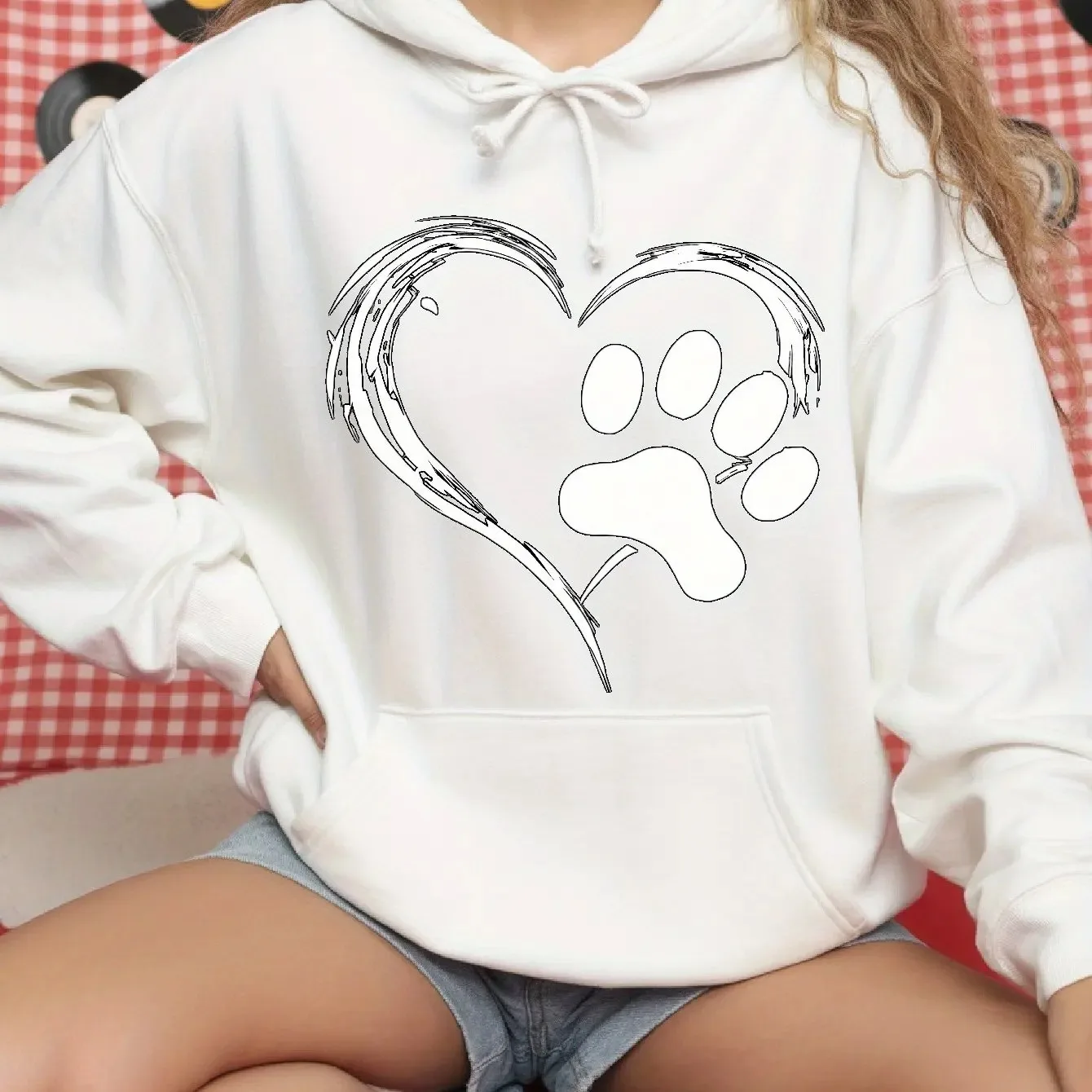 Осенне-зимняя толстовка с капюшоном Y2K Love Cat Claw Theme INS Lazy Style American Street Oversized женский и детский топ
Осенне-зимняя толстовка с капюшоном Y2K Love Cat Claw Theme INS Lazy Style American Street Oversized женский и детский топ