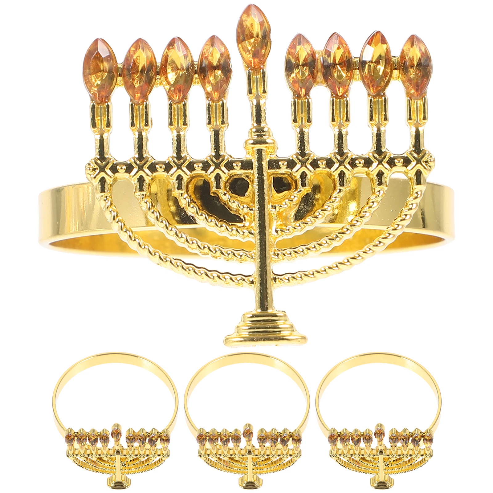 4 Pcs Rings Golden Buckle Alloy Hanukkah Dinner Party Decorations Metal Napkin Menorah Napkin Holders Holders
4 Pcs Rings Golden Buckle Alloy Hanukkah Dinner Party Decorations Metal Napkin Menorah Napkin Holders Holders