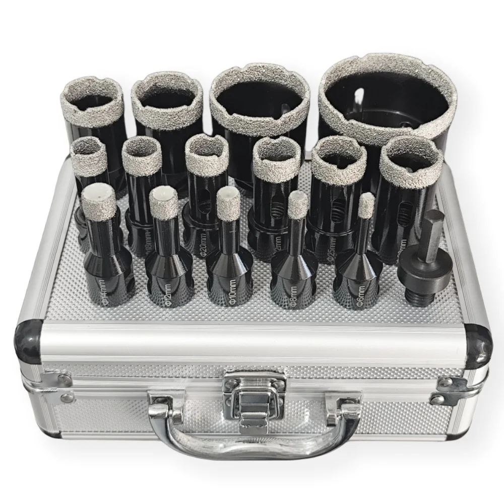 M14 Thread Diamond Tile Drill Bits Set Hole Saw Kit Hex Saw Blade Porcelain Marble Ceramic Tile Stone Hole Saw Drilling 6-68mm
M14 Thread Diamond Tile Drill Bits Set Hole Saw Kit Hex Saw Blade Porcelain Marble Ceramic Tile Stone Hole Saw Drilling 6-68mm