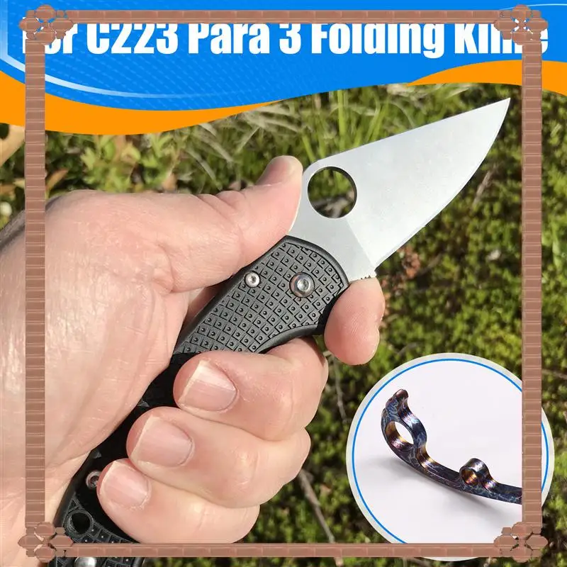 24-Hour Delivery Titanium Alloy Knife Back Spacer For C223 Para 3 Folding Knives Back Spacer DIY Fold Kinfe Back Spacer
24-Hour Delivery Titanium Alloy Knife Back Spacer For C223 Para 3 Folding Knives Back Spacer DIY Fold Kinfe Back Spacer