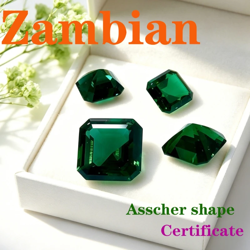 Artificial Gemstone Zambian Emerald Asscher Shape Certtificate
Artificial Gemstone Zambian Emerald Asscher Shape Certtificate