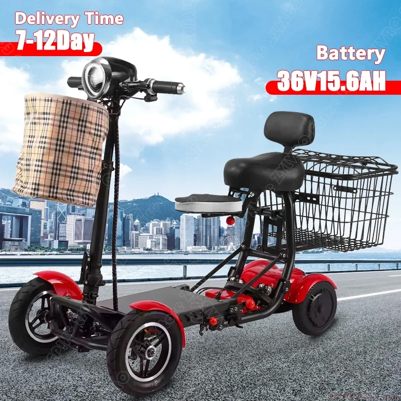 2026 EU New Model 500W 36V 15.6Ah Four-Wheel Electric Scooter for Seniors Maximum Speed 40 km/h Foldable Electric Scooter
2026 EU New Model 500W 36V 15.6Ah Four-Wheel Electric Scooter for Seniors Maximum Speed 40 km/h Foldable Electric Scooter