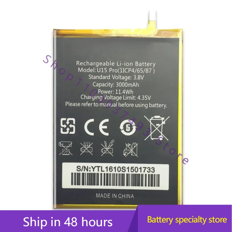 Высококачественный совместимый аккумулятор для мобильного телефона Oukitel U15 pro U15pro
Высококачественный совместимый аккумулятор для мобильного телефона Oukitel U15 pro U15pro