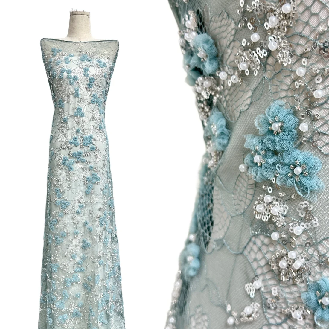Luxury 3D Flower Beads Lace Nigerian Lace Fabric 5 Yards High Quality 2026 Sequins Stretch Mesh for Sewing Dress
Luxury 3D Flower Beads Lace Nigerian Lace Fabric 5 Yards High Quality 2026 Sequins Stretch Mesh for Sewing Dress