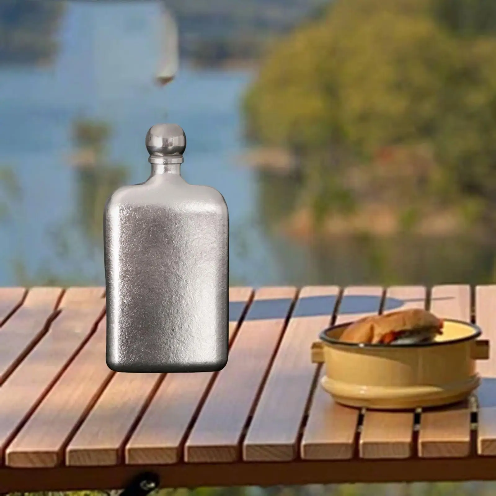 Hip Flask Wine Container Titanium Alloy Drinking Bottle Wine Bottle for Backpacking
Hip Flask Wine Container Titanium Alloy Drinking Bottle Wine Bottle for Backpacking