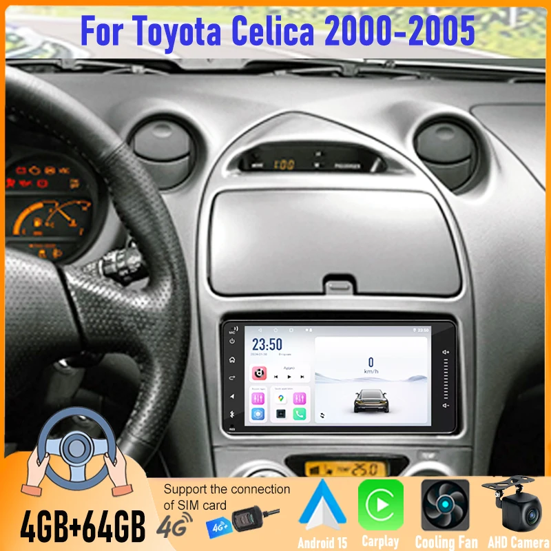 7” Touch Screen Car Stereo Wireless CarPlay Android Auto 4+64GB For Toyota Celica 2000-2005 Android Multimedia Player GPS FM BT
7” Touch Screen Car Stereo Wireless CarPlay Android Auto 4+64GB For Toyota Celica 2000-2005 Android Multimedia Player GPS FM BT