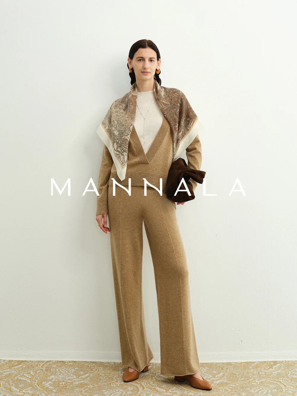 Mannala Wool Knitted Wide Leg Pants Lazy Loose Draped Soft Quanti Sense Wearing Comfortable l Waist Autumn Ladies Tro...
Mannala Wool Knitted Wide Leg Pants Lazy Loose Draped Soft Quanti Sense Wearing Comfortable l Waist Autumn Ladies Tro...