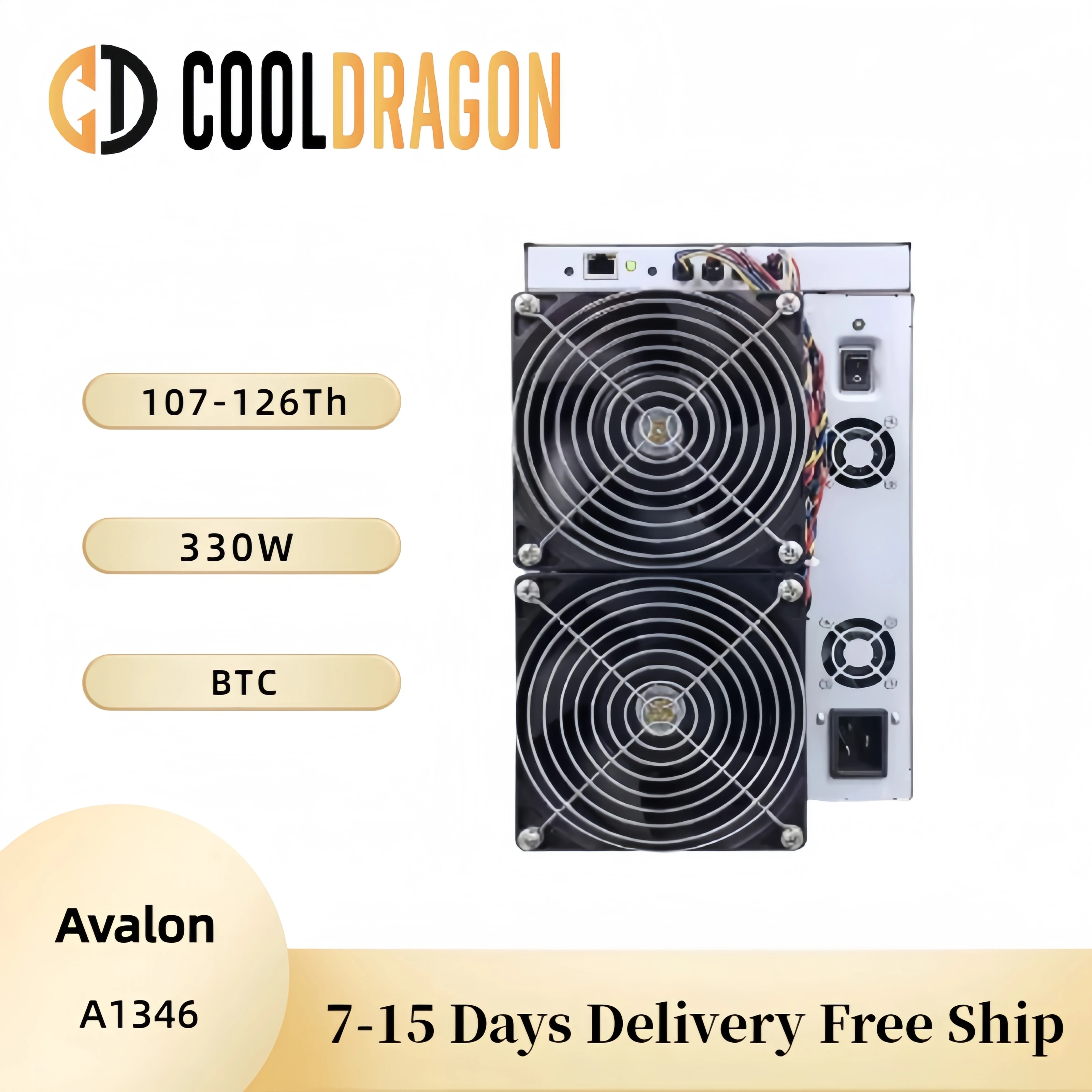 Avalon A1346 107T 110T 113T 116T 120T 123T 126T SHA-256 BTC Miner
Avalon A1346 107T 110T 113T 116T 120T 123T 126T SHA-256 BTC Miner