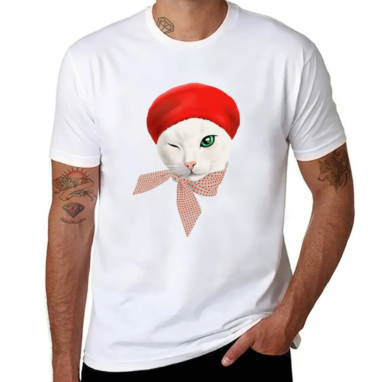 French Cat in beret T-Shirt man t shirts high quality luxury brand t shirt man casual essential t shirt T-shirt
French Cat in beret T-Shirt man t shirts high quality luxury brand t shirt man casual essential t shirt T-shirt