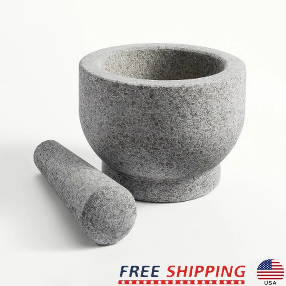 Granite Mortar and Pestle Set Durable Natural Granite Grinding Herbs Spices Dips Sauces Hand Wash Season Before Use
Granite Mortar and Pestle Set Durable Natural Granite Grinding Herbs Spices Dips Sauces Hand Wash Season Before Use