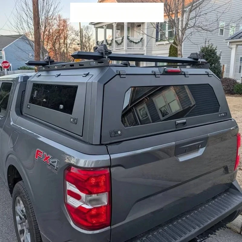 Lightweight Aluminum Hard Shell Truck Bed Canopy Waterproof Pickup Truck Topper with Side Windows Exterior Accessories
Lightweight Aluminum Hard Shell Truck Bed Canopy Waterproof Pickup Truck Topper with Side Windows Exterior Accessories
