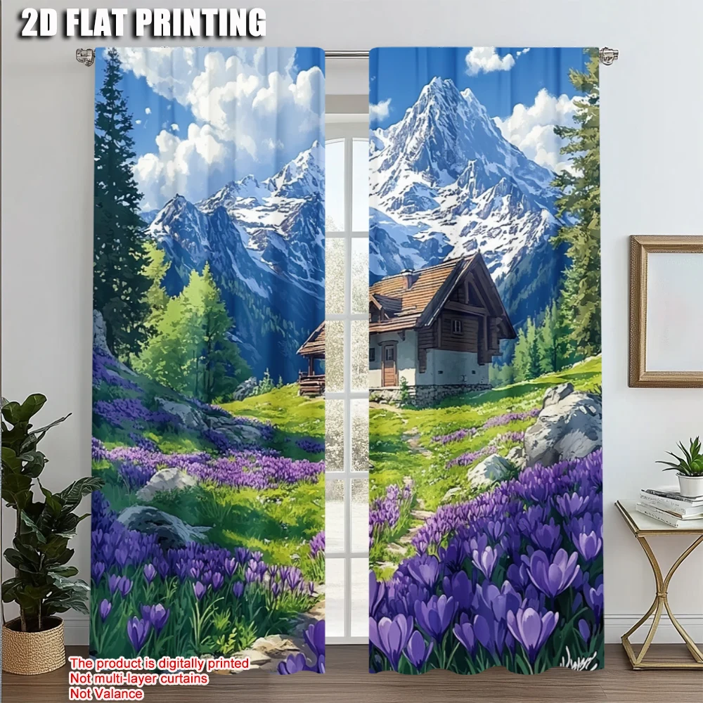 2pcs, Upscale Curtains 2D print House Landscape Polyester Easy Install (without rod) Stuff Clearance Perfect for Living Room,
2pcs, Upscale Curtains 2D print House Landscape Polyester Easy Install (without rod) Stuff Clearance Perfect for Living Room,