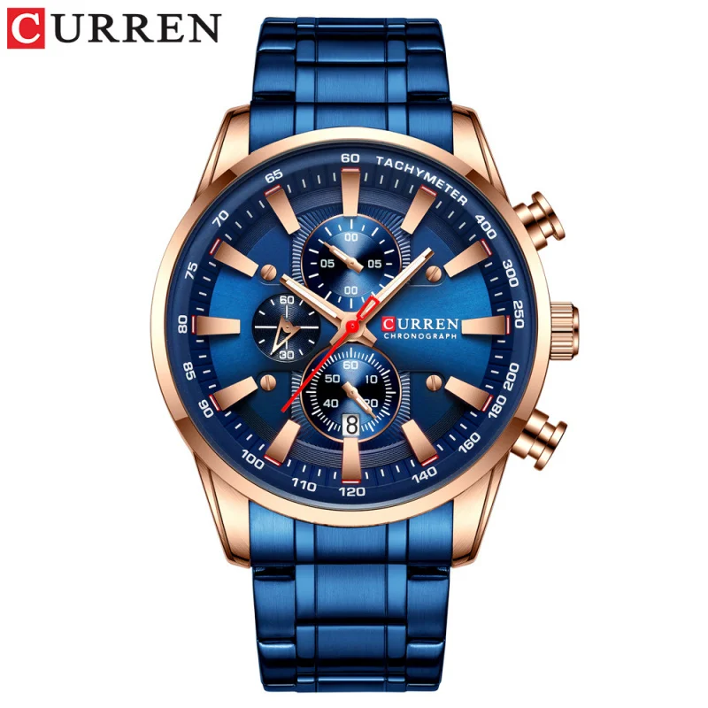 Curren 8351 Men's Watch Waterproof Quartz Watch Six-Pin Watch Business Men's Watch Calendar
Curren 8351 Men's Watch Waterproof Quartz Watch Six-Pin Watch Business Men's Watch Calendar