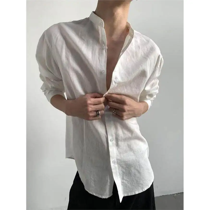 New 2026 Men's Cotton Linen Long Sleeve Shirt Casual Stand Collar Summer Fashionable Quality Plaid Loose Fit Citywalk
New 2026 Men's Cotton Linen Long Sleeve Shirt Casual Stand Collar Summer Fashionable Quality Plaid Loose Fit Citywalk