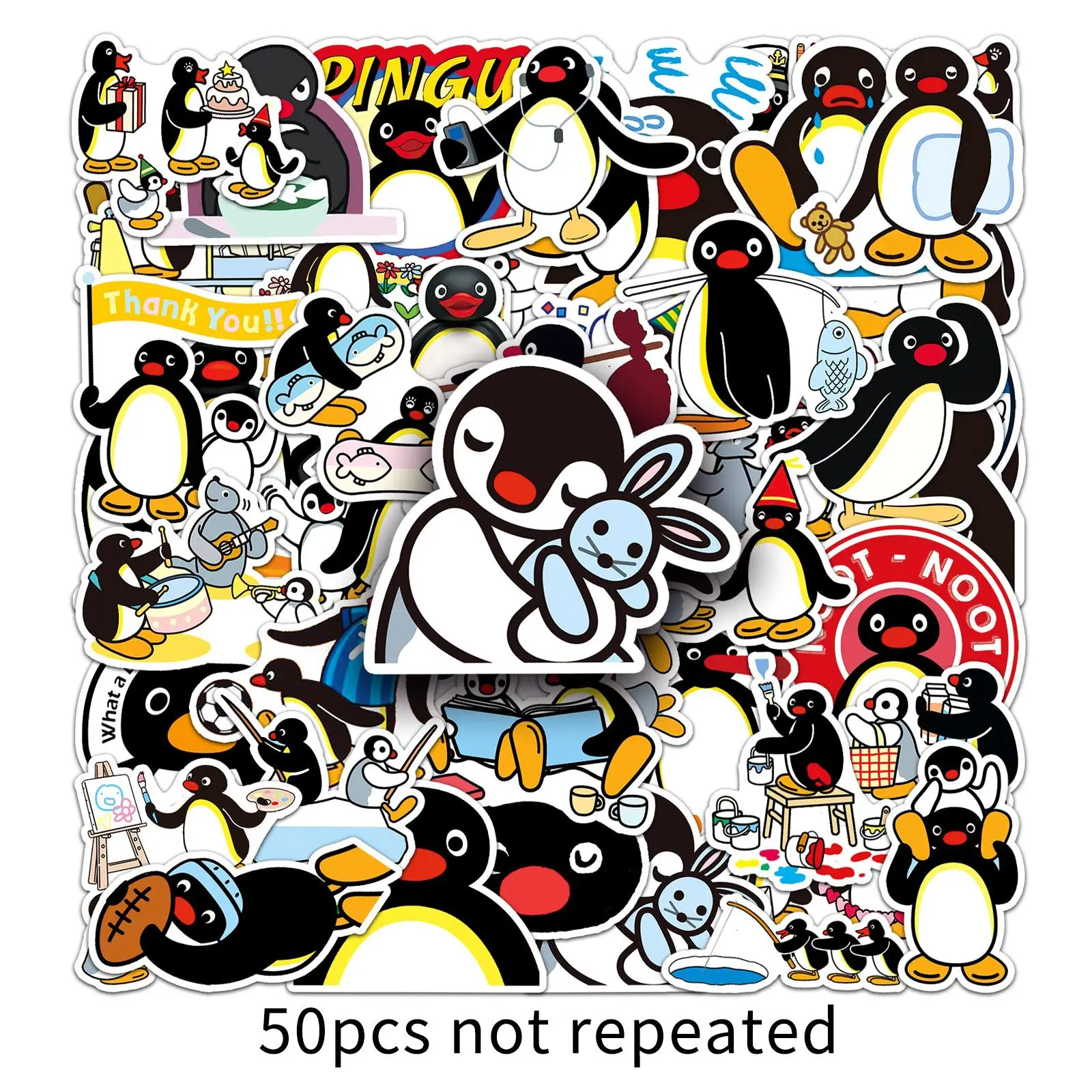 50PCS Cartoon Penguin Family Stickers DIY Phone Guitar Laptop Notebook Suitcase Water Bottle Waterproof Sticker Decals
50PCS Cartoon Penguin Family Stickers DIY Phone Guitar Laptop Notebook Suitcase Water Bottle Waterproof Sticker Decals