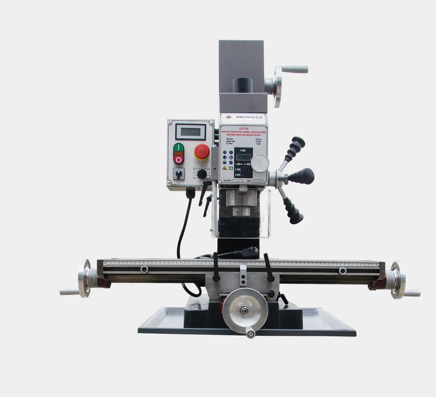 Manual mini milling and drilling machine drilling capacity WMD25VB 25mm
Manual mini milling and drilling machine drilling capacity WMD25VB 25mm