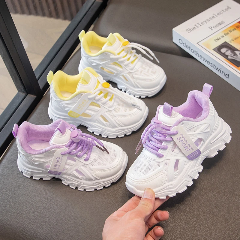 Girls' Sports Shoes 2026 Spring and Summer New Children's Casual Mesh Breathable Thick-soled Designer Tennis Sports Shoes
Girls' Sports Shoes 2026 Spring and Summer New Children's Casual Mesh Breathable Thick-soled Designer Tennis Sports Shoes