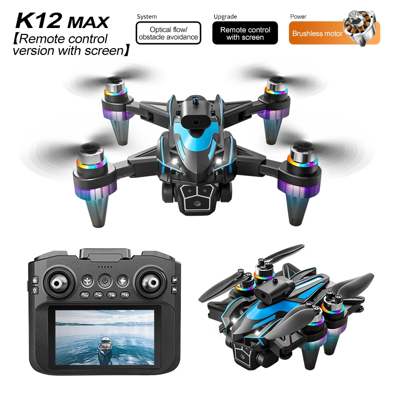 Новейший мини-дрон K12 MAX с 4K камерой, моторизованным объективом, инфракрасным датчиком для предотвращения препятствий, бесщеточным мотором, складной квадрокоптер с дистанционным управлением, подарок для взрослых и детей.
Новейший мини-дрон K12 MAX с 4K камерой, моторизованным объективом, инфракрасным датчиком для предотвращения препятствий, бесщеточным мотором, складной квадрокоптер с дистанционным управлением, подарок для взрослых и детей.
