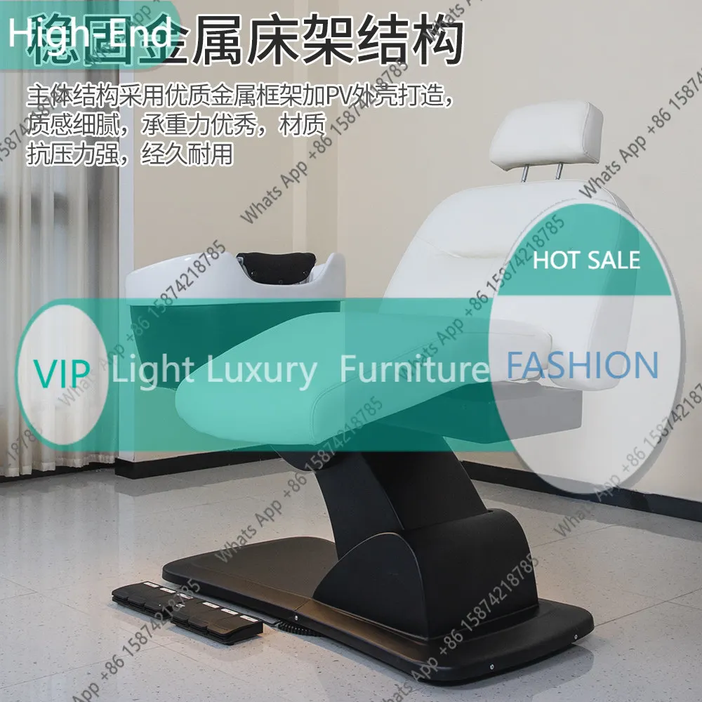 Nc New hair salon semi-reclining shampoo bed, barber shop ceramic basin rinse bed, beauty shop electric shampoo bed
Nc New hair salon semi-reclining shampoo bed, barber shop ceramic basin rinse bed, beauty shop electric shampoo bed