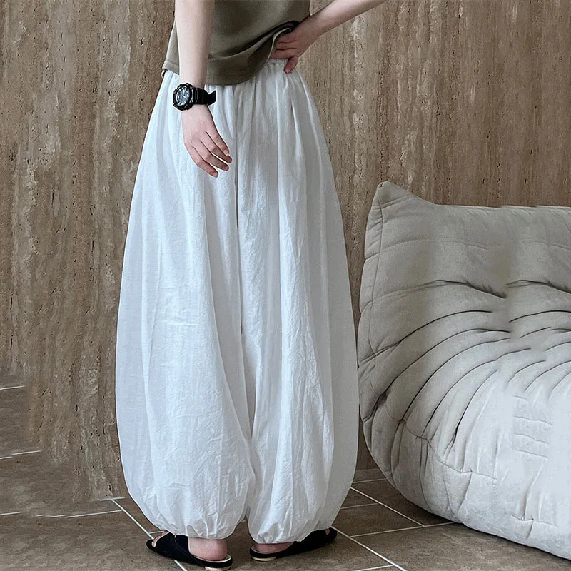 Women's Fashionable Wide Leg Lantern Pants Spring Summer Japanese Casual Loose Solid Color Simple Female Pleated Trousers
Women's Fashionable Wide Leg Lantern Pants Spring Summer Japanese Casual Loose Solid Color Simple Female Pleated Trousers