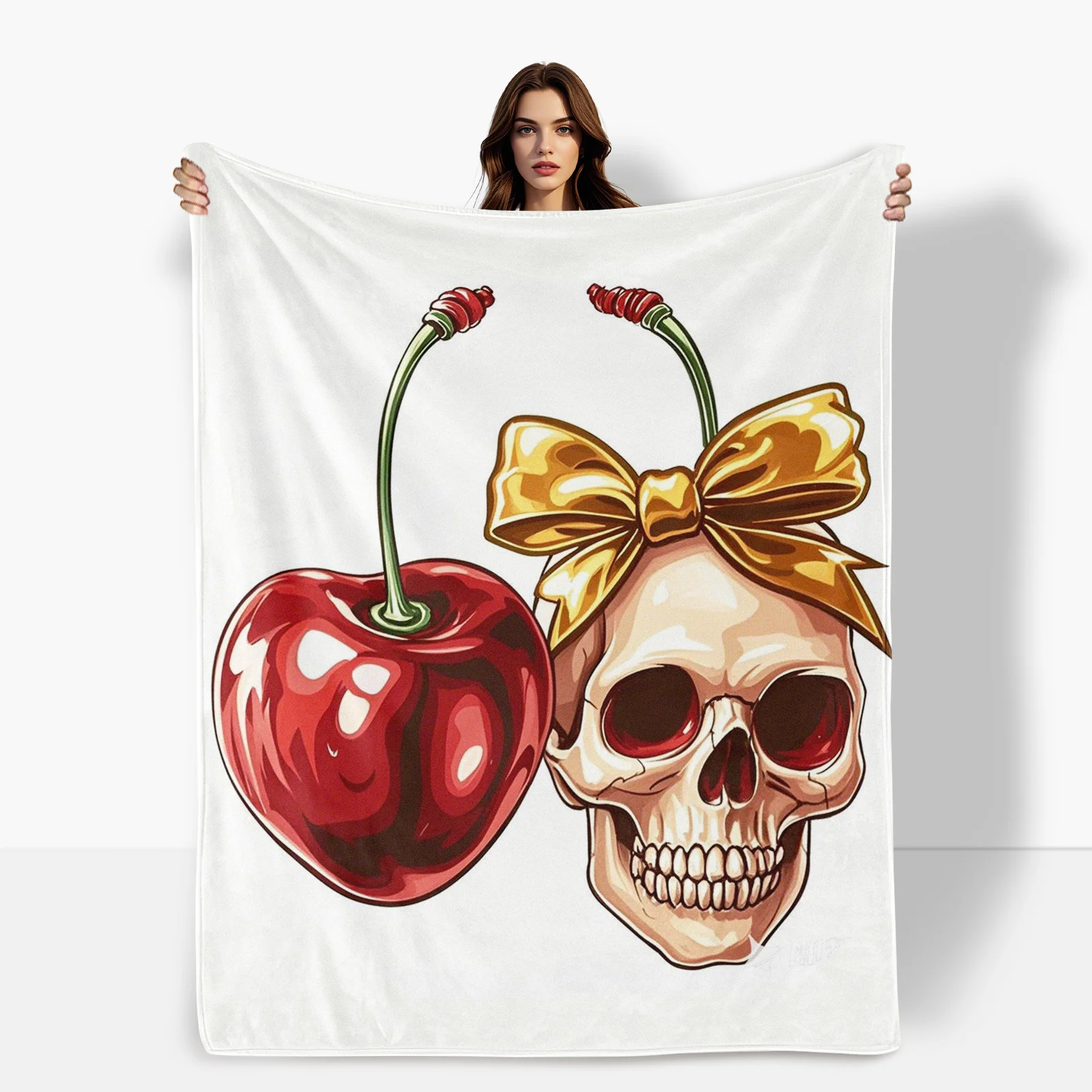 Одеяло с красным бантом Cherry Skull для женщин с уникальным дизайном и стильной привлекательностью для тепла и комфорта
Одеяло с красным бантом Cherry Skull для женщин с уникальным дизайном и стильной привлекательностью для тепла и комфорта