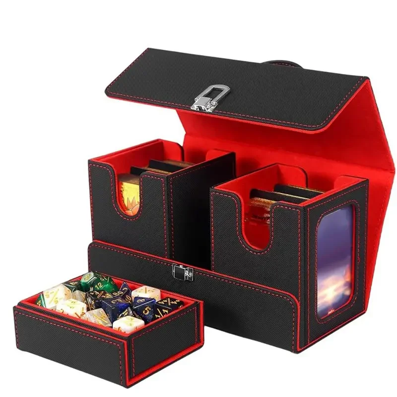 Handheld portable detachable inner box with windowed gaming king card box PTCG storage box deck box mtg card box double slot
Handheld portable detachable inner box with windowed gaming king card box PTCG storage box deck box mtg card box double slot