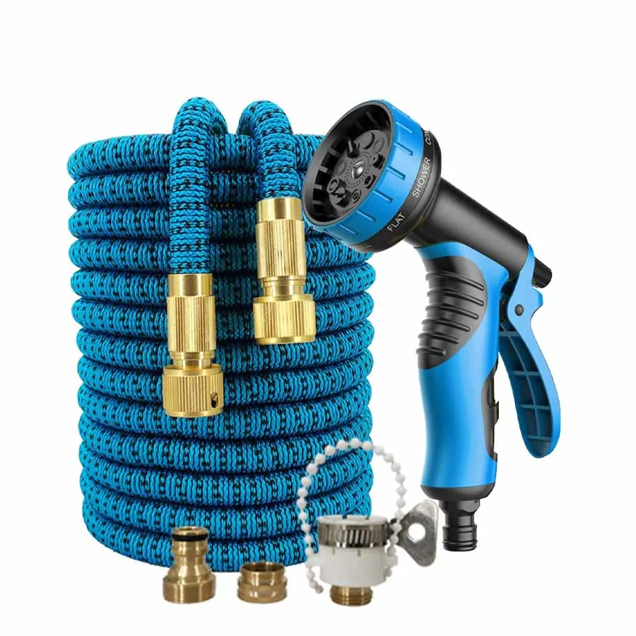 Садовый шланг с расширяемым биметаллическим соединением, водяной пистолет с регулируемым высоким давлением, используется для орошения сада и мойки автомобилей
Садовый шланг с расширяемым биметаллическим соединением, водяной пистолет с регулируемым высоким давлением, используется для орошения сада и мойки автомобилей