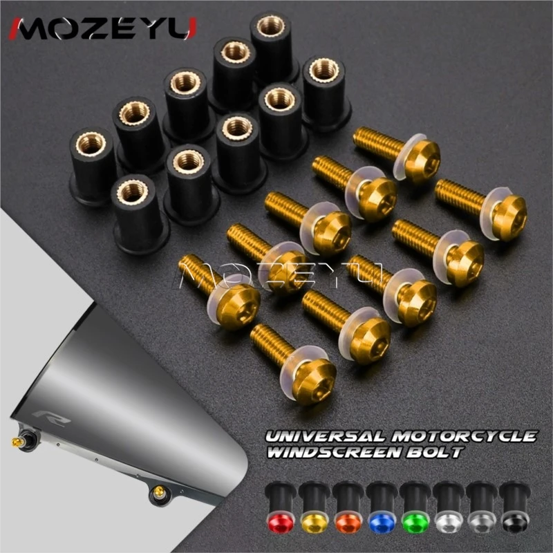 10PCS Fairing Bolts For HONDA Africa Twin CRF 1100 1000 L ADV XRV750 XRV650 CRF1100L CRF1000L Windshield Screw Nuts Windscreen
10PCS Fairing Bolts For HONDA Africa Twin CRF 1100 1000 L ADV XRV750 XRV650 CRF1100L CRF1000L Windshield Screw Nuts Windscreen