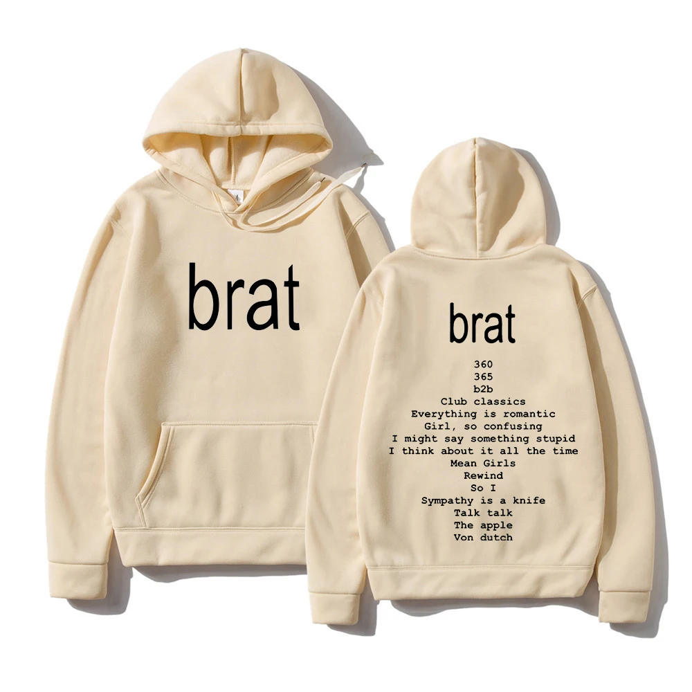 Charli XCX Singer Printing Hoodies 2024 Album Brat Graphic Hooded Sweatshirts Sudaderas Con Capucha Long Sleeve Casual Men Hoody
Charli XCX Singer Printing Hoodies 2024 Album Brat Graphic Hooded Sweatshirts Sudaderas Con Capucha Long Sleeve Casual Men Hoody