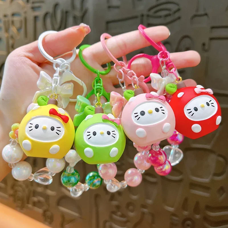 Creative HelloKitty Sanrio resin fruit beads keychain exquisite cute pendant bag accessories small gifts
Creative HelloKitty Sanrio resin fruit beads keychain exquisite cute pendant bag accessories small gifts