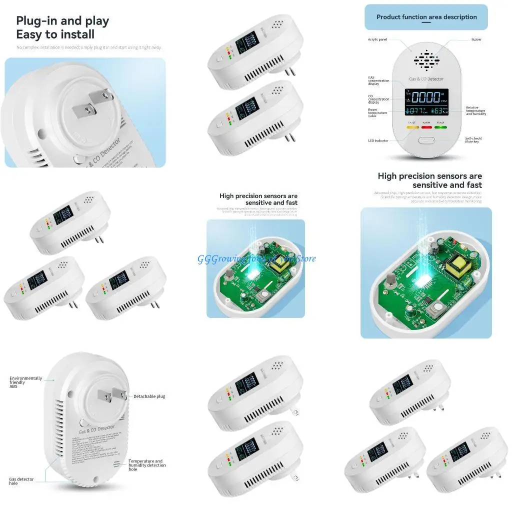 H9EB Household Safety Device Detecting Gas CO Leaks Temperature Humidity Changes
H9EB Household Safety Device Detecting Gas CO Leaks Temperature Humidity Changes