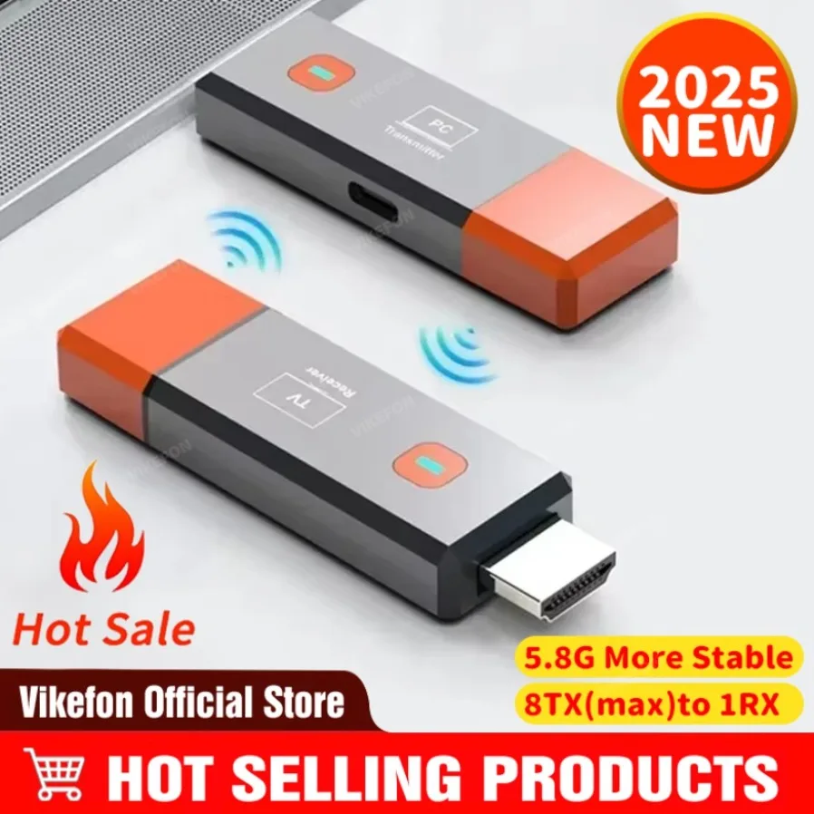 Беспроводной HDMI-видеопередатчик и комплект удлинителя приемника 2025 TV Stick Dongle адаптер для камеры ПК ноутбука к монитору проектора
Беспроводной HDMI-видеопередатчик и комплект удлинителя приемника 2025 TV Stick Dongle адаптер для камеры ПК ноутбука к монитору проектора