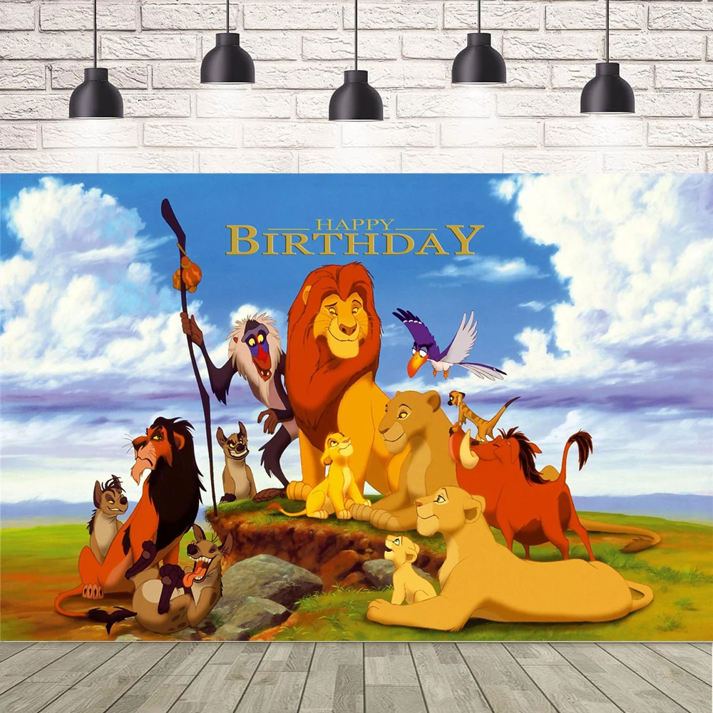 Photography Backdrop Lion King Theme Poster For Baby Shower Kids Birthday Background Bedroom Decor Banner Can Be Customize Name
Photography Backdrop Lion King Theme Poster For Baby Shower Kids Birthday Background Bedroom Decor Banner Can Be Customize Name