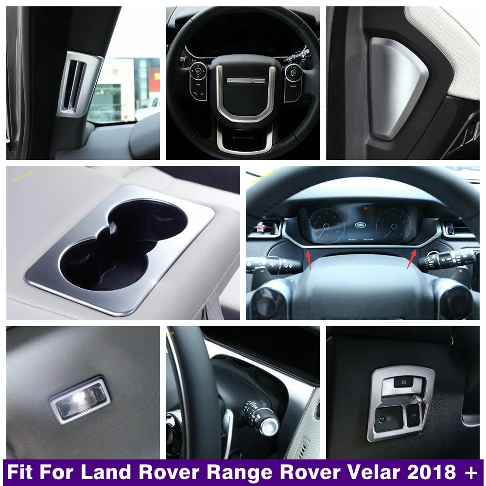 Steering wheel / Dashboard / Water Cup Holder / Pillar A / Reading Light Cover Trim For Land Rover Range Rover Velar 2018 - 2022
Steering wheel / Dashboard / Water Cup Holder / Pillar A / Reading Light Cover Trim For Land Rover Range Rover Velar 2018 - 2022