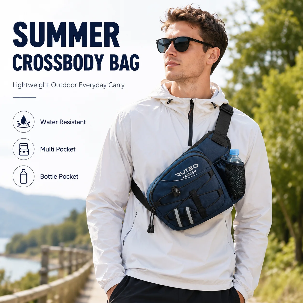 Men Chest Bag Casual Sling Bag Lightweight Crossbody Waist Pack Outdoor Travel Shoulder Bag Multi Pocket Summer Daily Use
Men Chest Bag Casual Sling Bag Lightweight Crossbody Waist Pack Outdoor Travel Shoulder Bag Multi Pocket Summer Daily Use