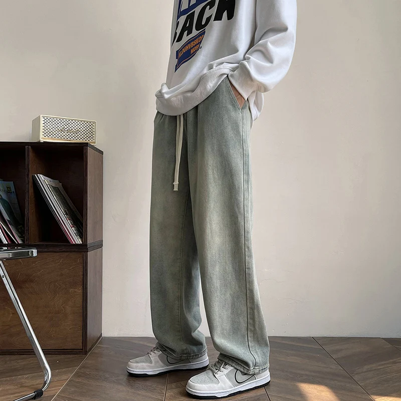 Мужские джинсы свободного кроя в американском стиле, желтые, весна-осень, брендовые, широкие штанины, длинные брюки
Мужские джинсы свободного кроя в американском стиле, желтые, весна-осень, брендовые, широкие штанины, длинные брюки