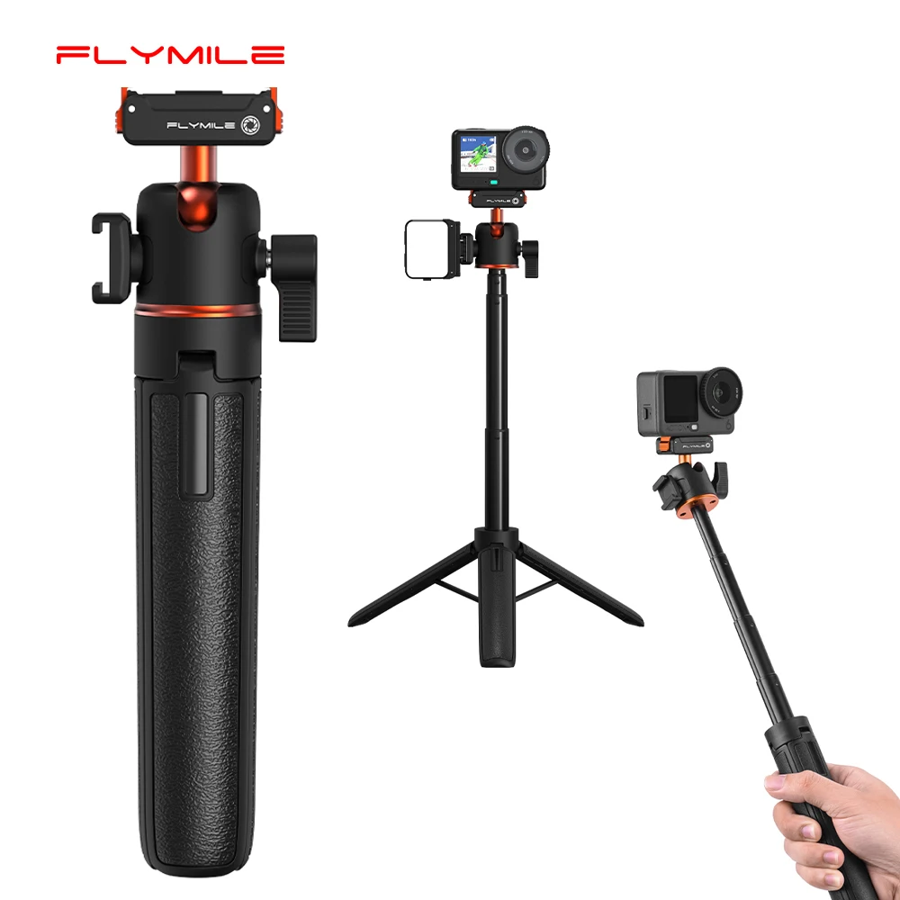 Выдвижной штатив для селфи Flymile Action 6, быстросъемное основание для DJI OSMO Action 6, аксессуары, ручка для видеоблога
Выдвижной штатив для селфи Flymile Action 6, быстросъемное основание для DJI OSMO Action 6, аксессуары, ручка для видеоблога