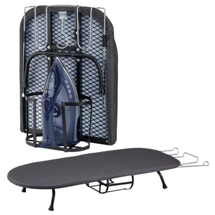 Small Ironing Board, Foldable Table Top Ompact Portable Mini Ironing Board w/Iron Rest, Set for Dorm Rooms, RVs, Travel Apartme
Small Ironing Board, Foldable Table Top Ompact Portable Mini Ironing Board w/Iron Rest, Set for Dorm Rooms, RVs, Travel Apartme