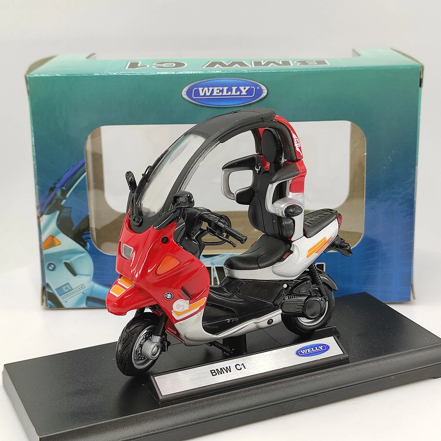 Diecast WELLY 1:18 Scale BMW C1 Alloy Motorcycle Collectible Toy Gift Souvenir Display Ornament
Diecast WELLY 1:18 Scale BMW C1 Alloy Motorcycle Collectible Toy Gift Souvenir Display Ornament