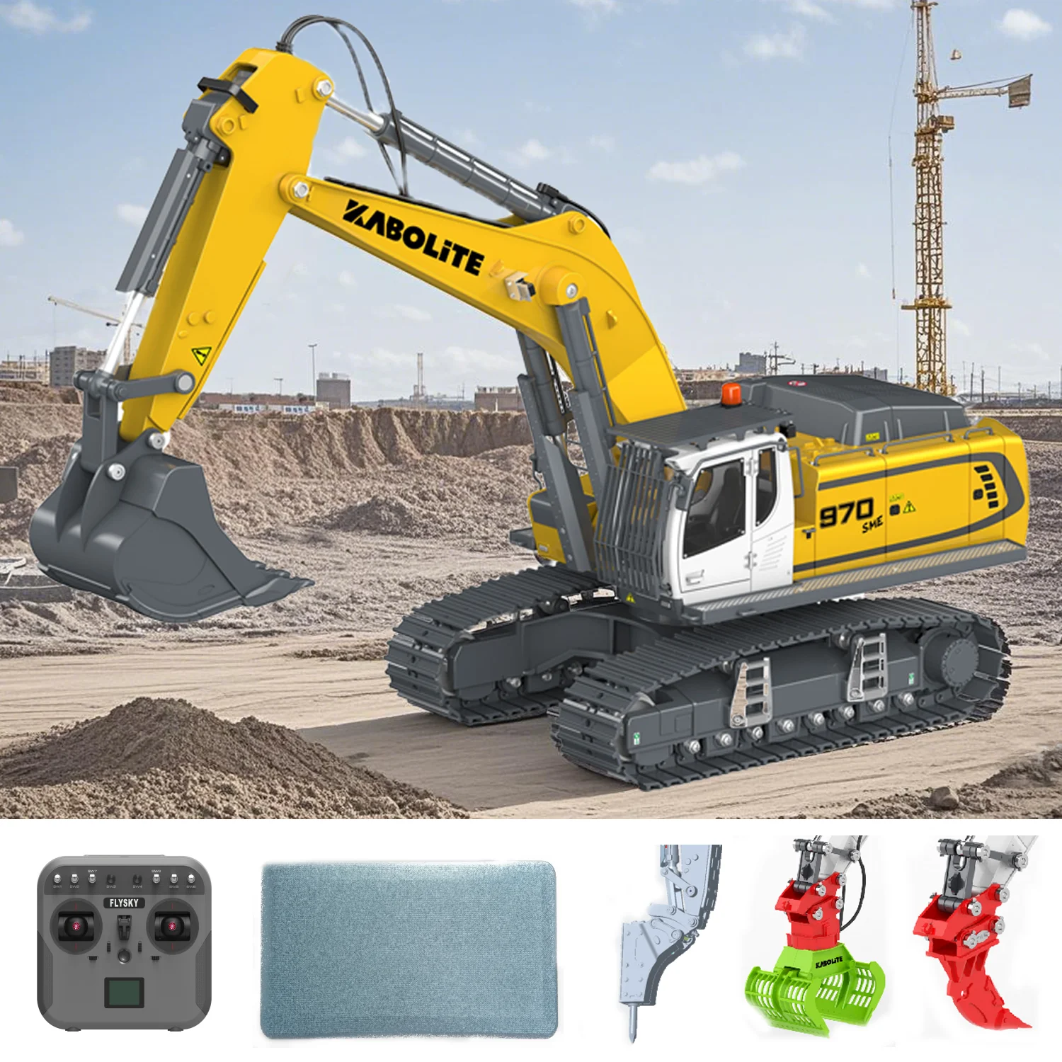 НОВЫЙ радиоуправляемый экскаватор KABOLITE 5901 1/18 K5901, экскаватор с дистанционным управлением 360 ° Быстрый соединитель, свет, звук, строительство, радиоуправляемая модель грузовика, игрушечная модель
НОВЫЙ радиоуправляемый экскаватор KABOLITE 5901 1/18 K5901, экскаватор с дистанционным управлением 360 ° Быстрый соединитель, свет, звук, строительство, радиоуправляемая модель грузовика, игрушечная модель
