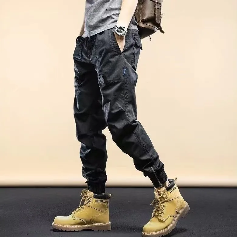 Весенне-осенние рабочие брюки из чистого хлопка, свободные повседневные брюки для мужчин, молодежные брюки с высокой талией, износостойкие, против нагрева
Весенне-осенние рабочие брюки из чистого хлопка, свободные повседневные брюки для мужчин, молодежные брюки с высокой талией, износостойкие, против нагрева