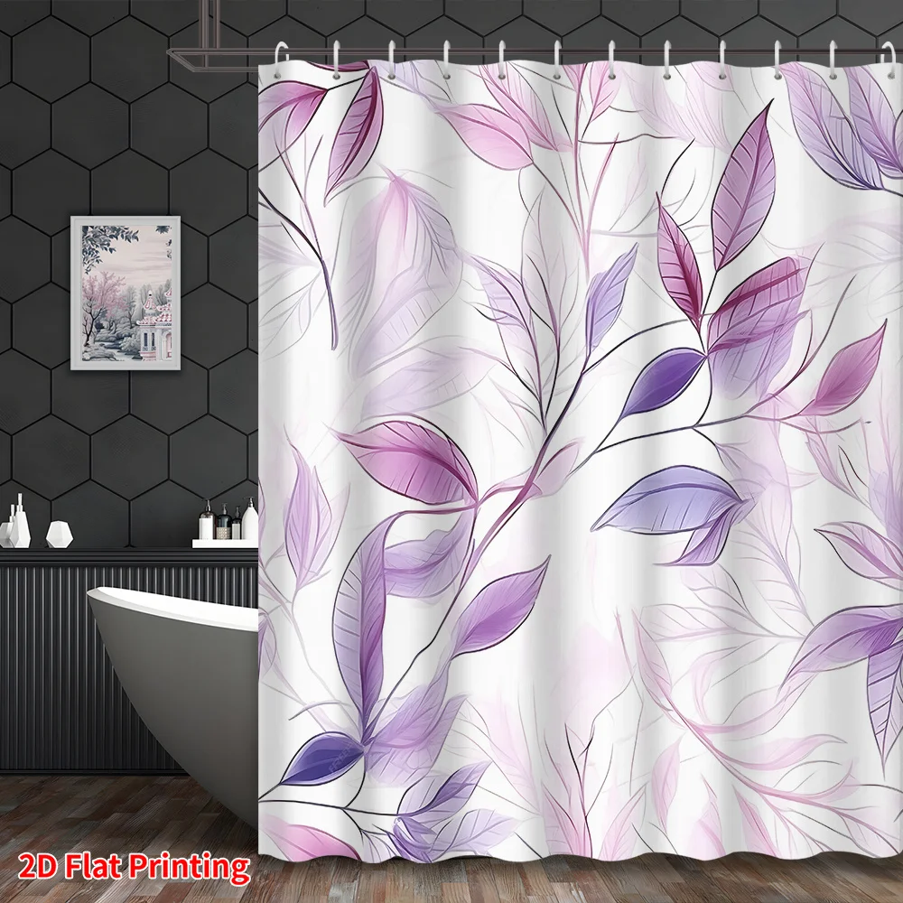 Watercolor Botanical Floral Shower Curtain Pink Purple Aesthetic Leaf Print Waterproof Bathroom Home Decor Curtain 90x180cm
Watercolor Botanical Floral Shower Curtain Pink Purple Aesthetic Leaf Print Waterproof Bathroom Home Decor Curtain 90x180cm